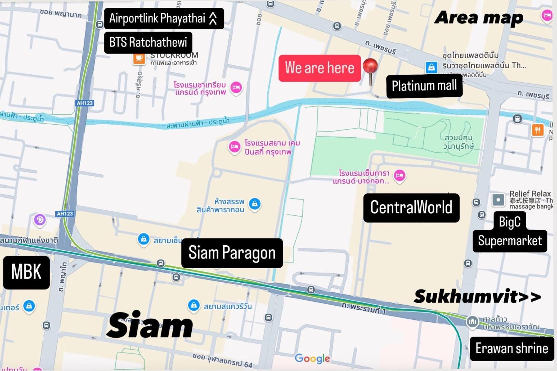 Platinum Deluxe Shopping Apartments Bangkok Eksteriør bilde